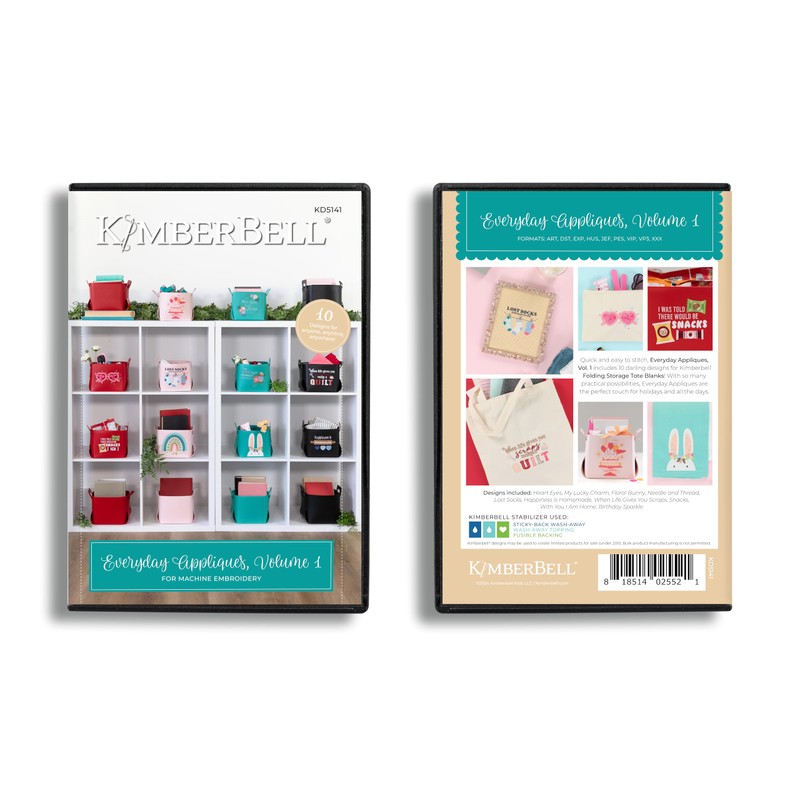 Kimberbell Everyday Appliqués, Vol. 1 – Machine Embroidery Designs for