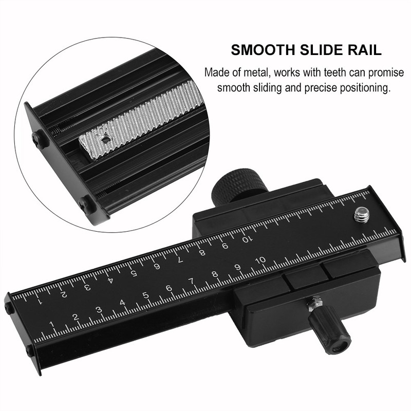 Macro Long Focusing Close up Quick Rlease Plate Slide Rail
