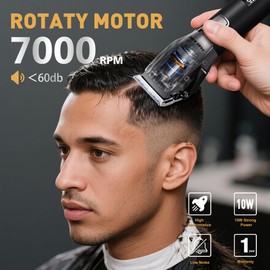 FADEKING® Cordless Hair Clippers and Beard Trimmer for Men, Professional Barber Kit for Hair Cutting and Beard Styling, Premium Grooming Gift for Men