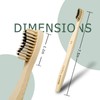Virgin Forest Bamboo Toothbrush, Biodegradable Soft Bristles Toothbrushes, Wooden Toothbrush