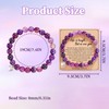 Tomtary Anxiety Bracelets for Women, Natural Gemstone Bead Bracelet Crystal