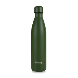 Lifestyl Stainless Steel Water Bottle | 24 Hrs Cold & 12 Hrs Hot| Thermoshield Technology Vacuum Insulated Metal Water Bottles, Leak-Proof Drinks Bottle for Gym (Sage, 1000 ml)