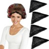 4 Pieces Triangle Hair Net for Rollers, Women Hair Net