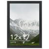 QOTIB 12x17 Picture Frame Black for Wall Mounting, Horizontal and
