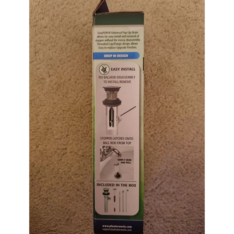 Waterworks PF WaterWorks Sink/Lavatory Pop-Up Drain For Sinks W/ Overflow