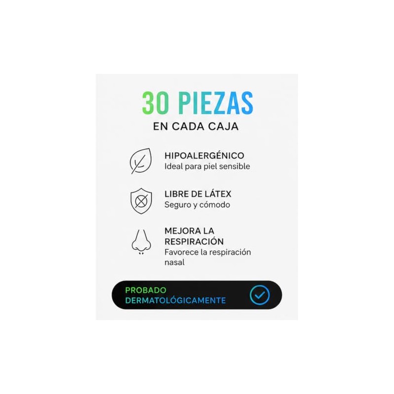 LIVELLO Cinta Bucal para Dormir, 30 Piezas