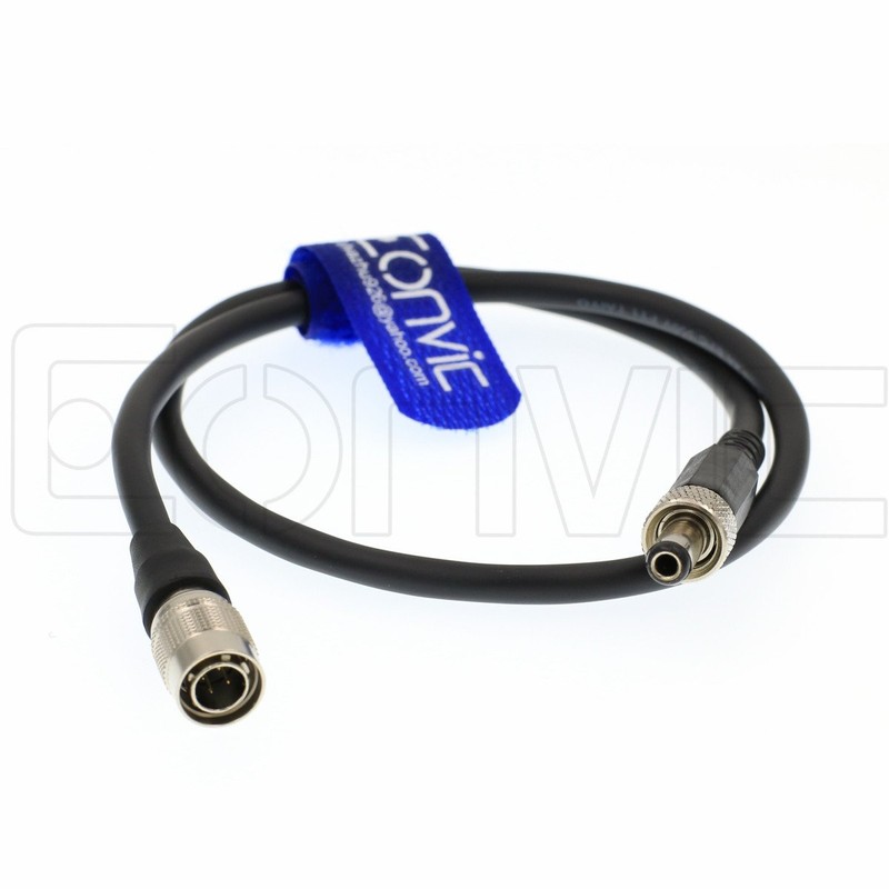 Eonvic Locked DC to Male 4pin Hirose Power Cable for