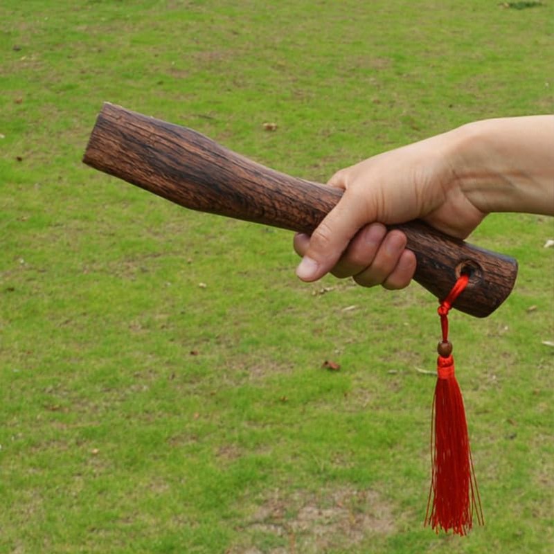 HOMSFOU 10.24In Wooden Axe Handle Replacement Ergonomic Grip for Woodworking