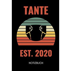 TANTE EST. 2020 NOTIZBUCH: A5 Notizbuch KARIERT als Geschenk für werdende Patentanten | Du wirst Tante | Geschenkidee | Weihnachtsgeschenke Schwester | Schwanger Überraschung
