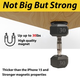 WEDNBR Magnetic Gun Holder Rubber Coated 30Lbs Gun Magnet Mount for Car,Trucks,Desks,Safes&Walls Handgun Pistol Accessories GHD002 (Black 4pack)