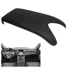 DSparts Tapa de consola central para reposabrazos de piel auténtica compatible con Acura RDX 07-12 (parte única), color negro