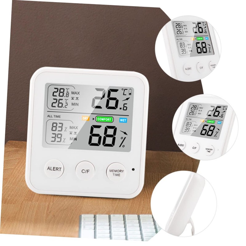 BESPORTBLE Mini Digital Thermometer Wall Thermometers Indoor Hygrometer Temperature Gauge