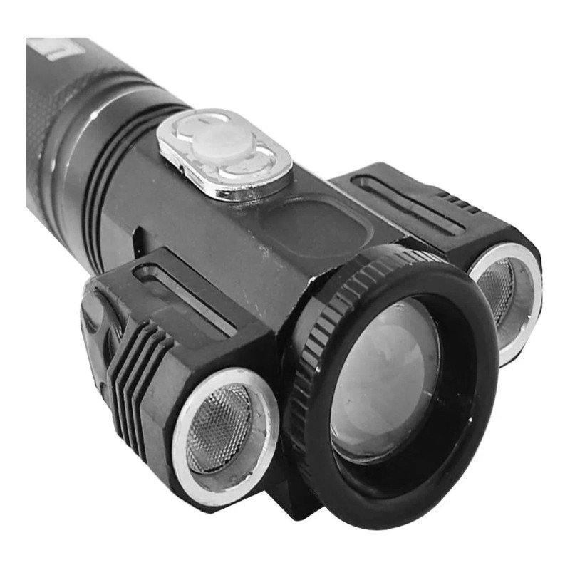 LJK Linterna 3 Focos Tactica 2000 Lm Imantada Luz Led