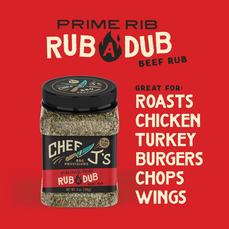 Chef J's BBQ Provisions Prime Rib Rub a Dub, Beef