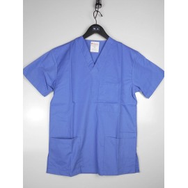 Barco & Med Gear ALL HEART SCRUB TOP 3 POCKETS CEIL BLUE- XSM