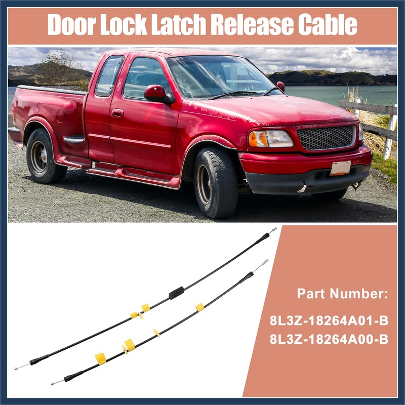 INFINAUTO 2 Pcs Door Latch Release Cable for Ford F150