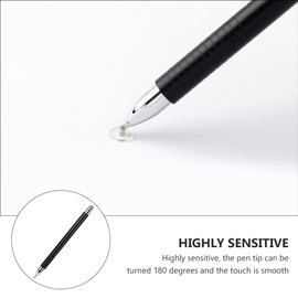 Gatuida 2pcs Magnetic Stylus Pen Disc Tip Multifunctional Capacitive Stylus for Tablets and Smartphones Black for Drawing and Note-Taking