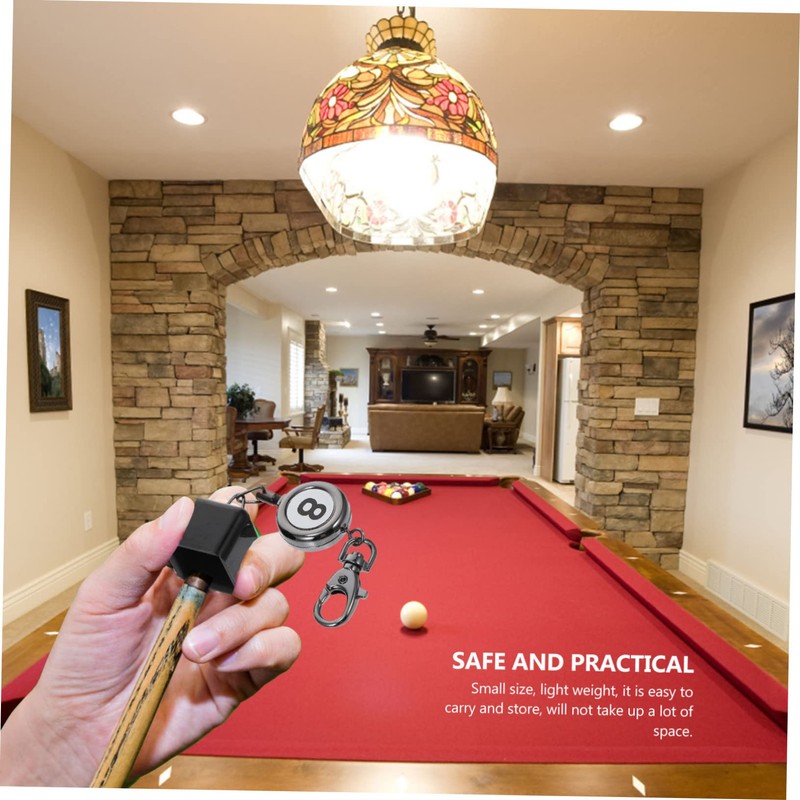 Kisangel Snooker Billiard Chalk Holder Keyring Pool Chalk Tip Protective