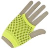 Komonee Yellow Short Fishnet Hand Gloves Fingerless Party Fancy Dress
