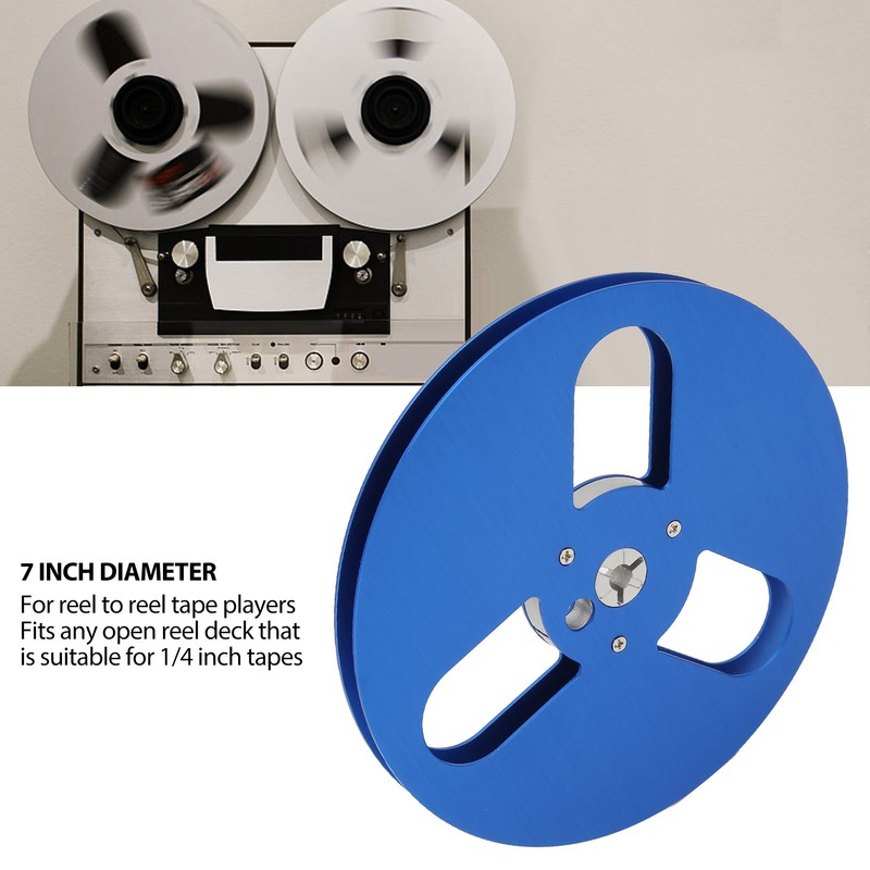 1/4 7 Inch Empty Reel 3 Hole Aluminum Alloy Opening