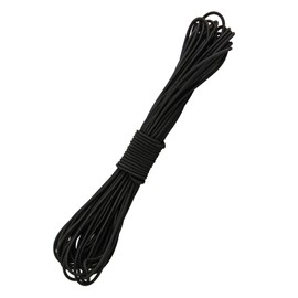 3/32 Inch Black Bungee Cord (2mm), 40 Feet Heavy Duty Elastic Shock Cord Nylon Stretch String Bungee Rope for DIY Crafting Sewing, Luggage, Camping, Tie Downs (Black, 3/32 inch x 40 ft)
