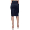 femiss Women Satin Skirt Ladies Pencil midi Bodycon Stretch Shine