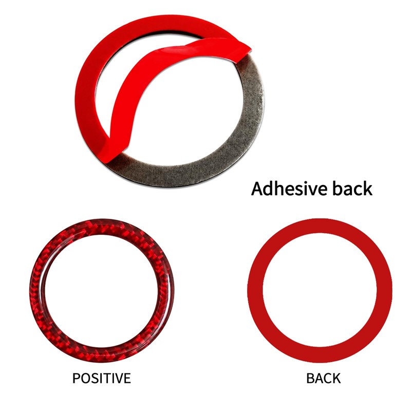 ramuel Engine Start Stop Knob Ring Cover for Ford Explorer