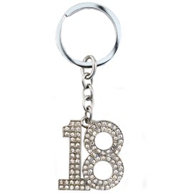 Juliana Crystal Keyring - 18th Birthday SP63318