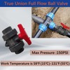 PVC Union Ball Valve, 1 Inch (DN25) True Union Full