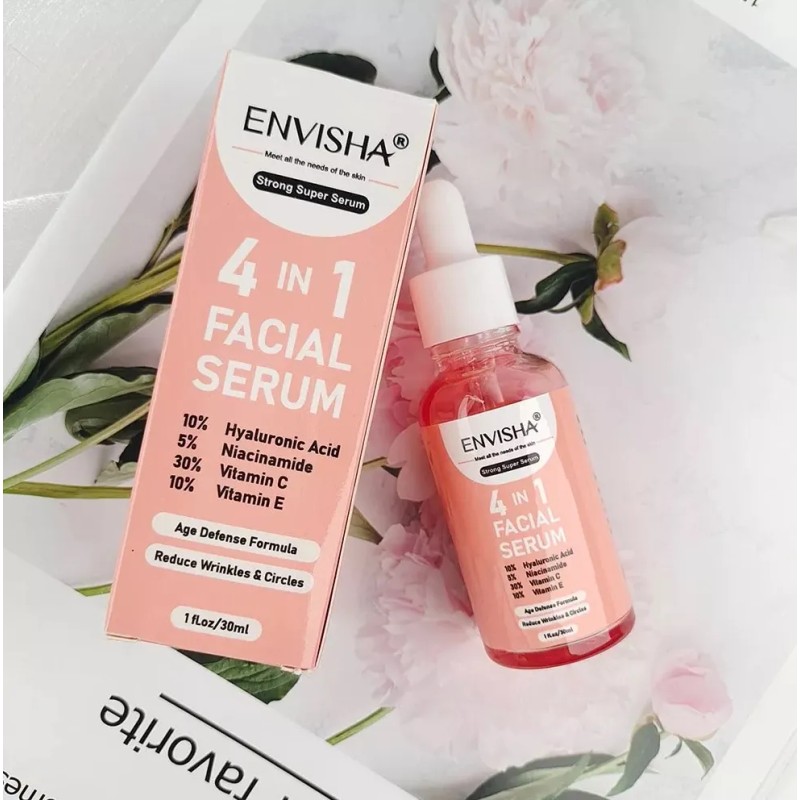 Dermapen Serum 4 En 1 Hialuronico+niacinamida+ Vit C+ Vit E