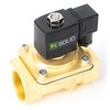 U.S. Solid 1-1/4 inch solenoid valve - brass DC 12
