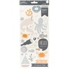 Pebbles Night 61 Piece Silver Foil Stickers