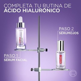 LOral Paris Kit cido Hialurnico Srum Rostro  Srum Ojos, 2 piezas. Hidrata intensamente y rellena lneas de expresin                                    