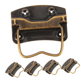 WOONEKY 5 pcs Box Vintage Wooden Box Handles Decorative and Functional Lifting Handles for Wooden Cases and Chests Easy to Install Safe and Reliable Design