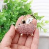 SHIDXIB 2Pcs Women Pig Pink and Blue Keychain Cute Keychain