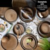 Solid 12-Piece Stoneware Dinnerware Set for 4 | Plate and