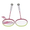 2 Player Badminton Racquets Adults Lightweight Carbon Fiber Rackets with
