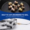 45Pcs Brake Line Fittings Kit, 3/16" Inverted Flare Nuts and