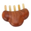 Sandalwood Massage Comb Wide Tooth Scalp Scraping Comb with Nose