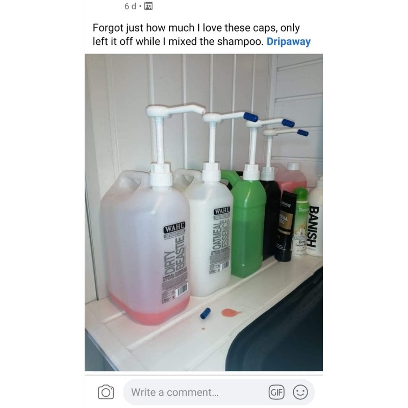 10 Blue Dripaway Non Drip Caps