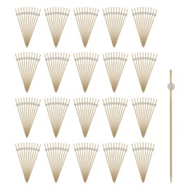 Savagrow 200Pcs Cocktail Picks Appetizers Skewers Fruit Toothpicks Decorative Food Picks Silver Pearl Dessert Sticks for Party, Wedding