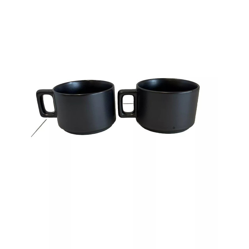 STARBUCKS Reserve Roastery CHICAGO 10 oz Black Mug Set of