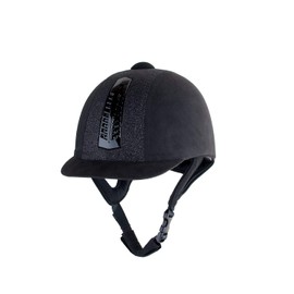 Rhinegold 0 Rhinegold Glitter Pro Hat-7.1/4-black Riding Hat, Black, 7. 1 4 UK
