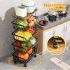 Gsiekare Fruit Vegetable Basket for Kitchen, 5 Tier Stackable Fruit