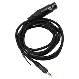 Pomya 3.5mm to XLR Female Cable, 1/8 Inch Stereo Jack to XLR Female Cable Soft Nylon 24AWG Copper Conductor for Mixer Microphone (3 Meters / 9.84ft)
