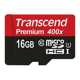 Transcend 16GB microSDXC/SDHC Class 10 UHS-I (Premium) Memory Card