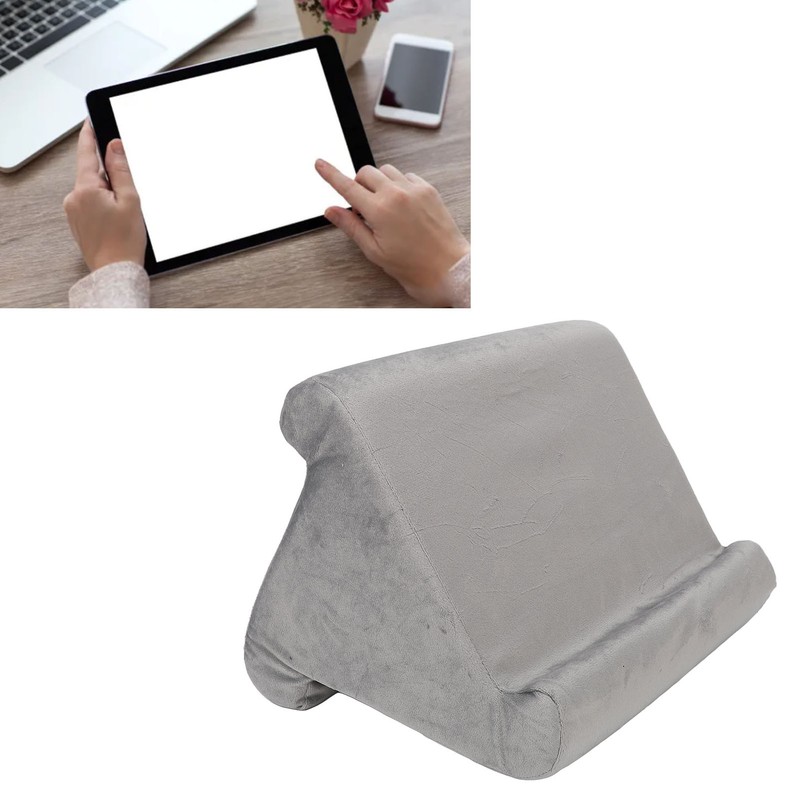 Tablet Pillow Stand Triangular Soft Comfortable Angled Viewing Tablet Reading
