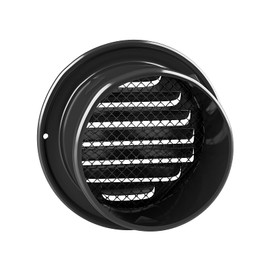 4inch 304 Stainless Steel Air Vents Cover, piiyoosnn Louvered Grille Cover Vent Flat Ducting Air Vent Wall Inlet with Built-in a Fly Screen Mesh for HVAC Ventilation