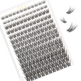 SHELWIN Lash Clusters Venus Fake Eyelashes Clusters 8-16mm Individual WideSpan DIY Manga False Eyelashes Wispy Lash Extension Ultra-Thin Invisible Lash Band Mixed Length