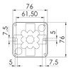 Wiska 10111273 Combi 108 BK 3-221-413 Combi 108 Junction Box,
